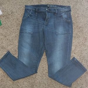 GAP skinny roll up jeans size 16